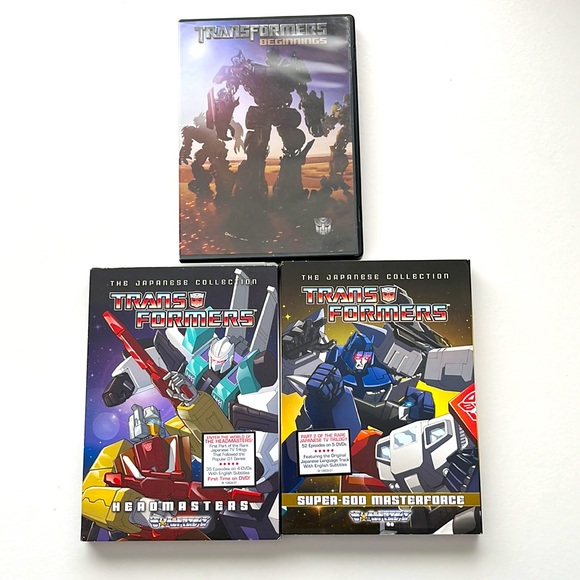 Media Transformers Japanese Collection And Beginnings Dvd Bundle